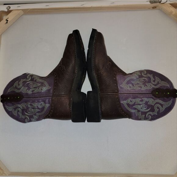 Justin L9612 Ladies Gypsy Western Boot with Copper Kettle Cowhide Foot Size 5.5 - Picture 7 of 12